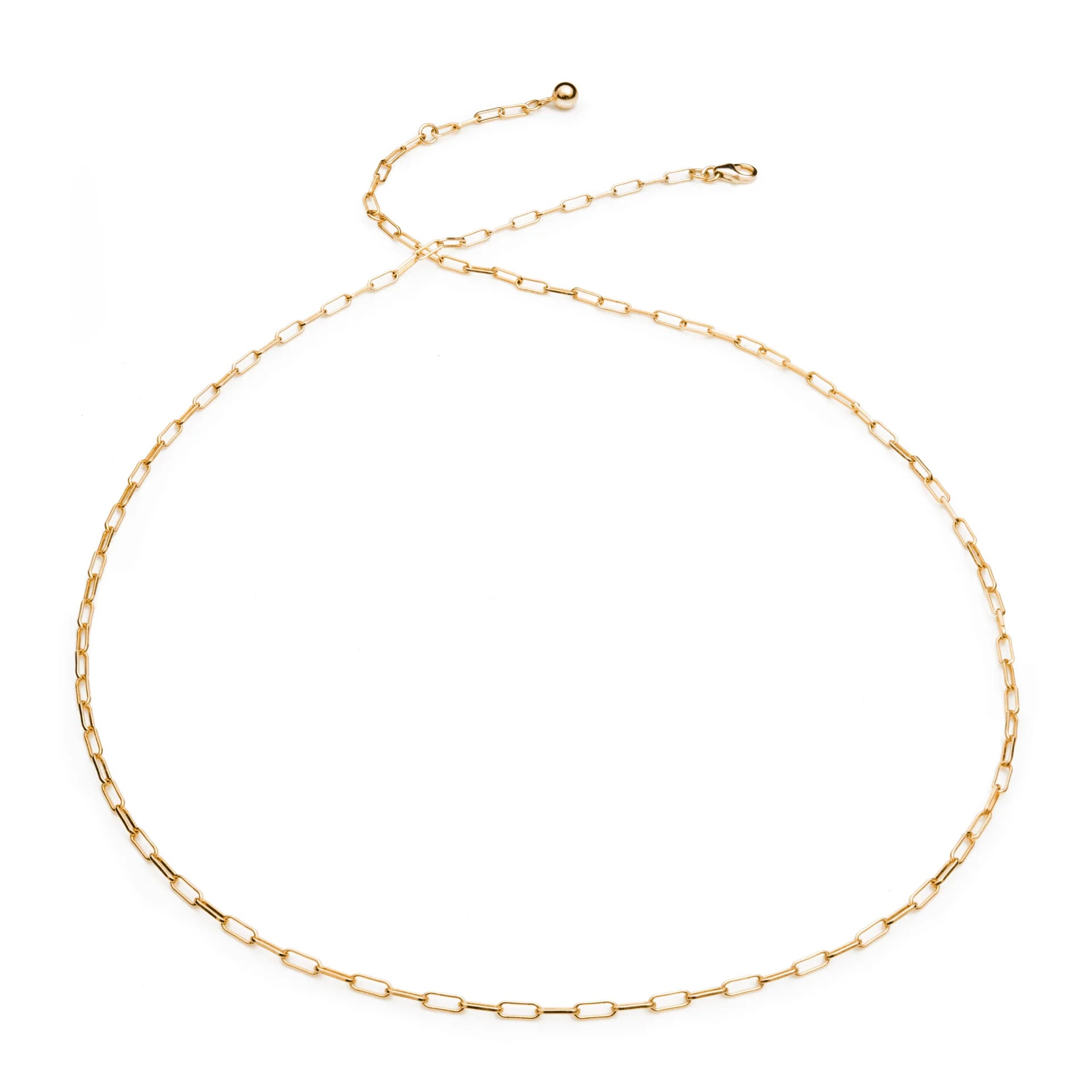 Gold Paperclip Chain and Gold Smooth You Are Enough Popon Gift Set