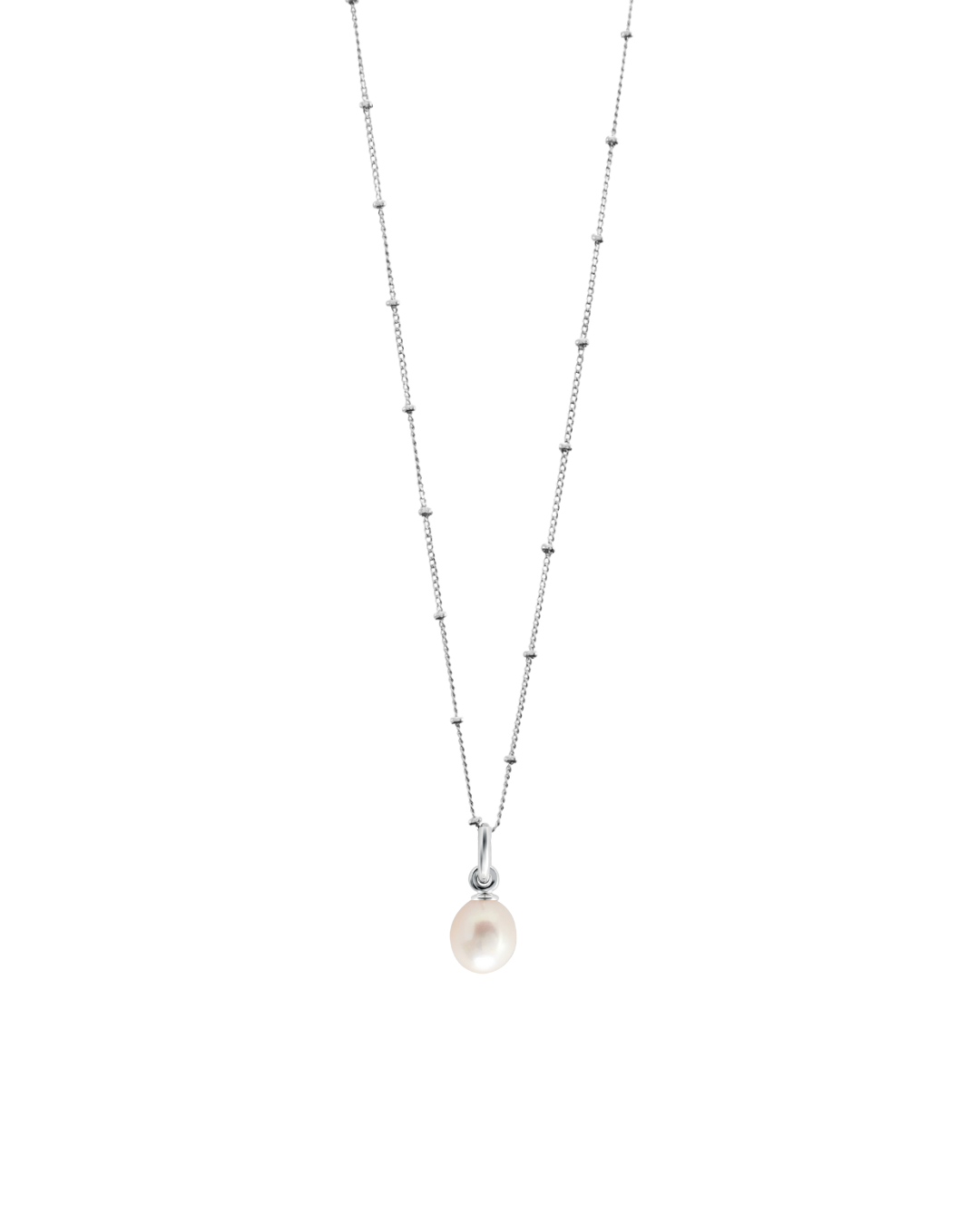 Silver Bobble Chain and Freedom Pearl Popon Gift Set