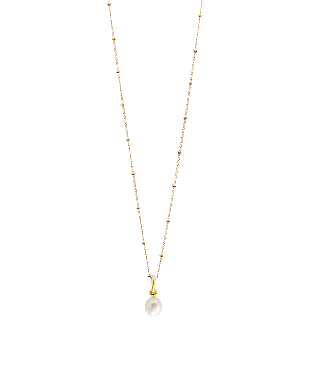 Gold Bobble Chain and Freedom Pearl Popon Gift Set