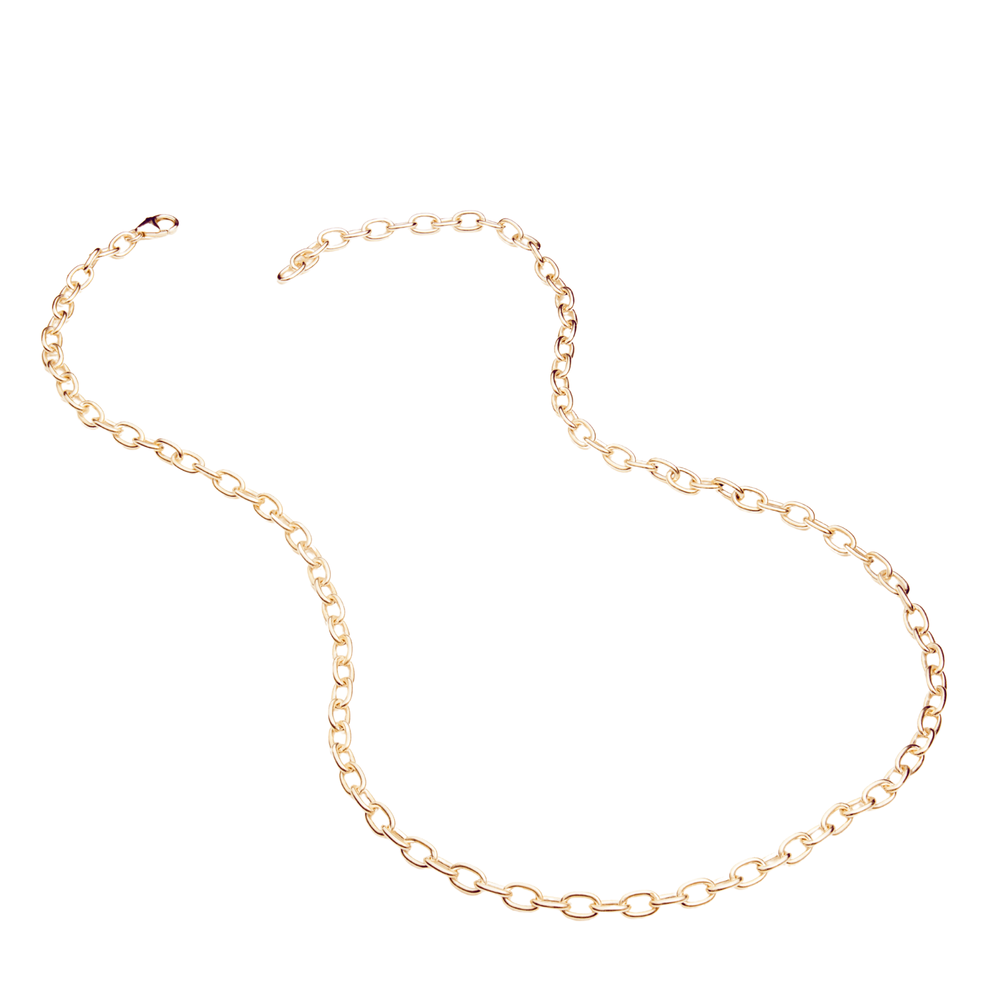 Gold Chunky Cable Chain Necklace Recognised