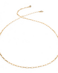 Gold Paperclip Chain Necklace Recognised