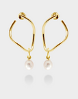 Gold Vermeil Earrings with Freedom Pearl Popons® Recognised