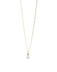 Recognised Freedom Pearl Popon Pendant and Gold Paperclip Chain Necklace Recognised