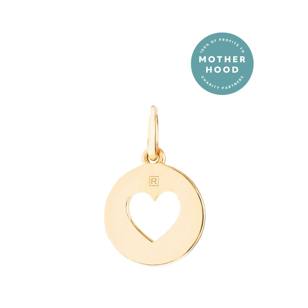 Recognised Gold Heart Popon Pendant and Bobble Chain Necklace Recognised