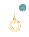 Recognised Gold Heart Popon Pendant and Bobble Chain Necklace Recognised