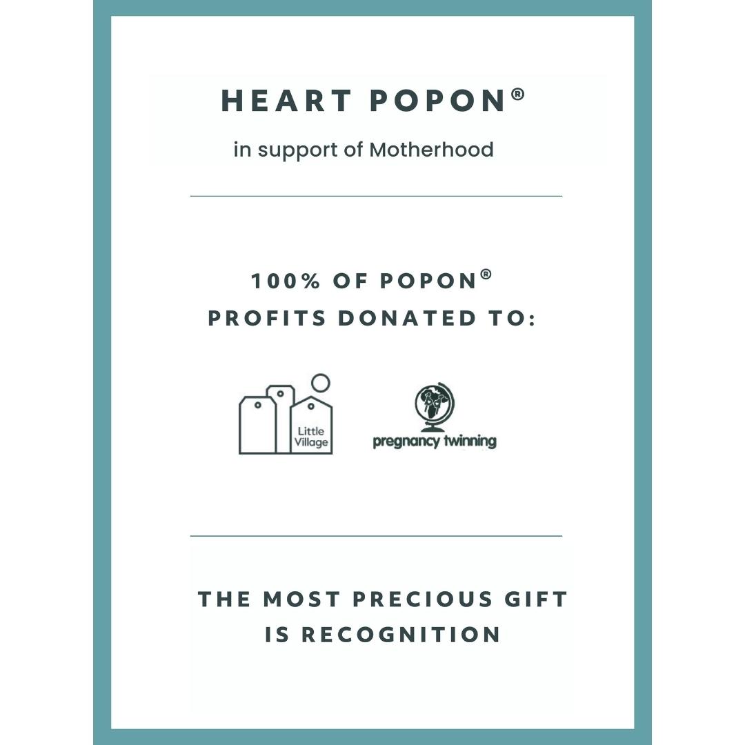 Recognised Silver Heart Popon Pendant and Bangle Recognised