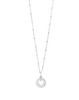 Recognised Silver Heart Popon Pendant and Bobble Chain Necklace Recognised