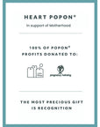 Recognised Silver Heart Popon Pendant and Fine Chain Necklace Recognised