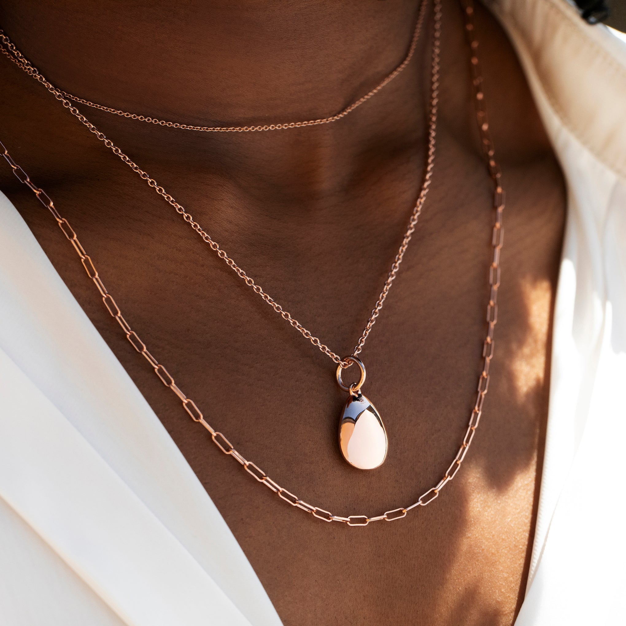 Rose Gold Smooth Pebble Popon Recognised