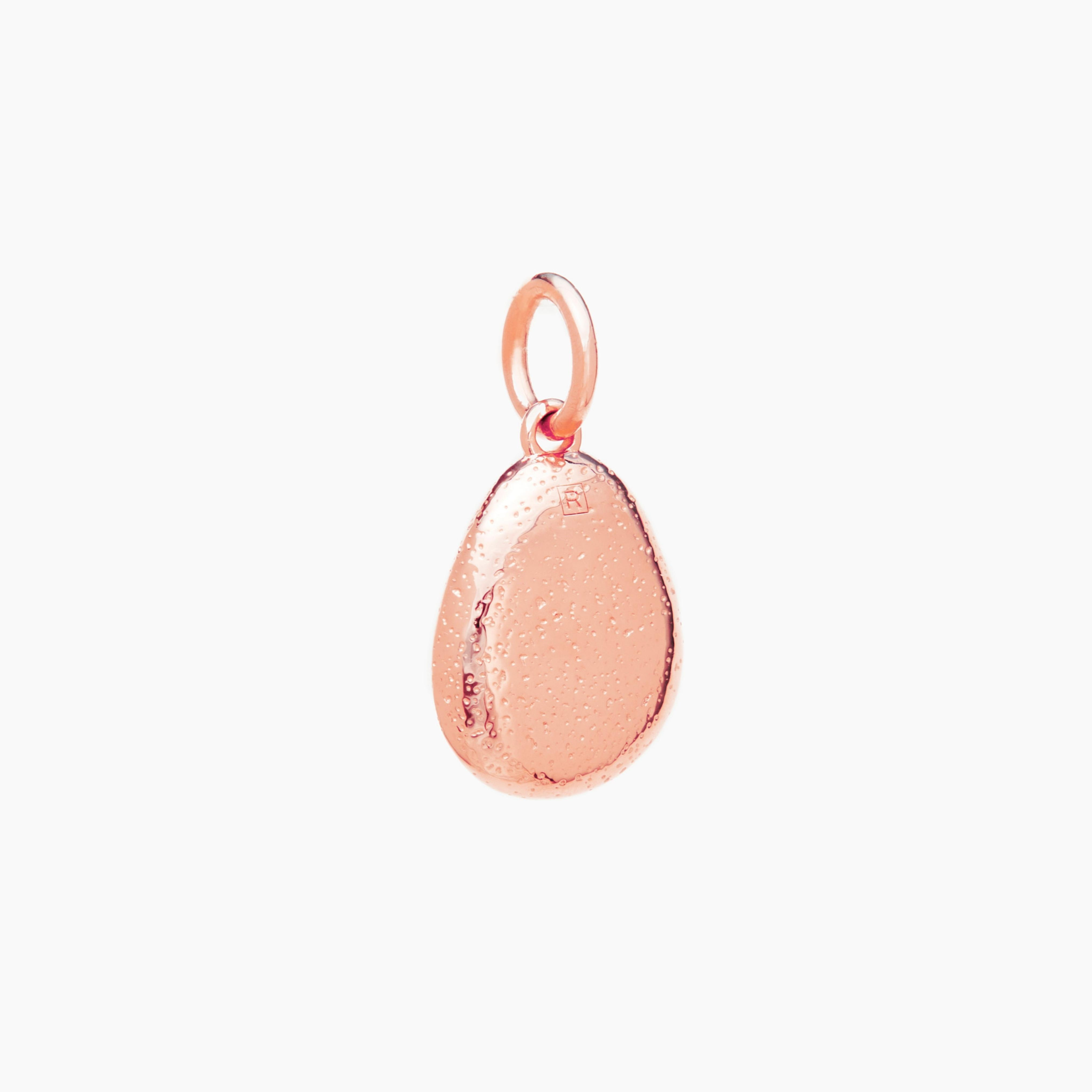 Rose Gold Textured Pebble Popon Recognised