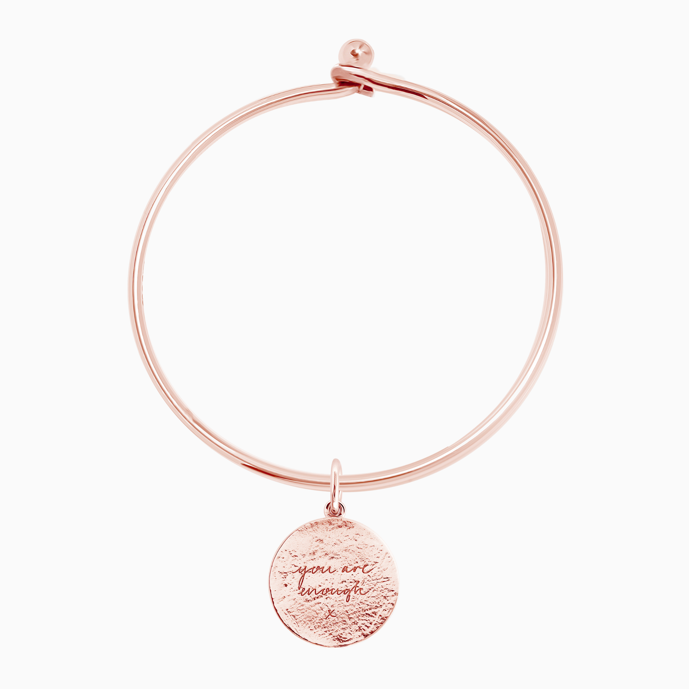 Rose Gold Textured You Are Enough Popon® Recognised