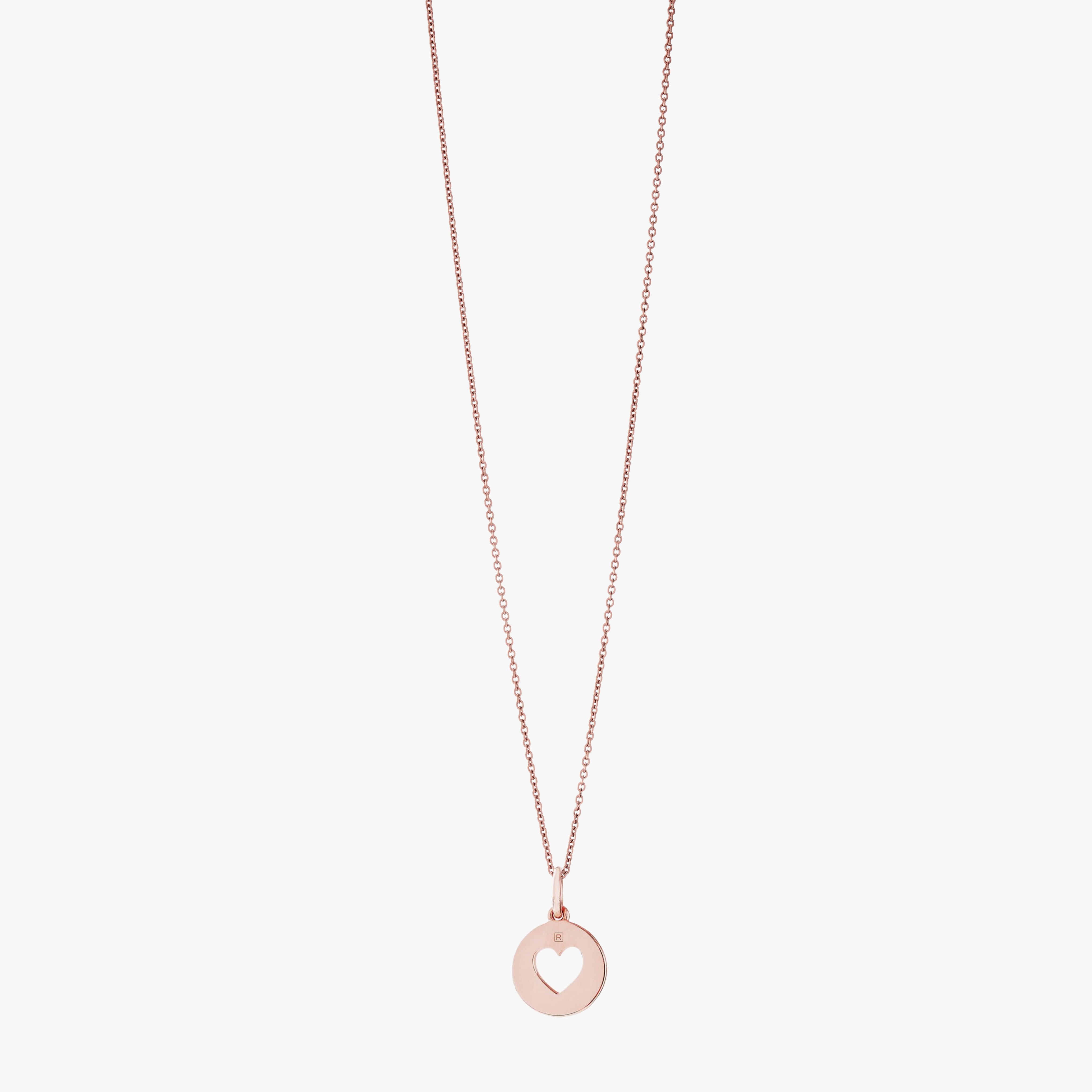 Rose Gold Thick Chain and Heart Popon Set Recognised