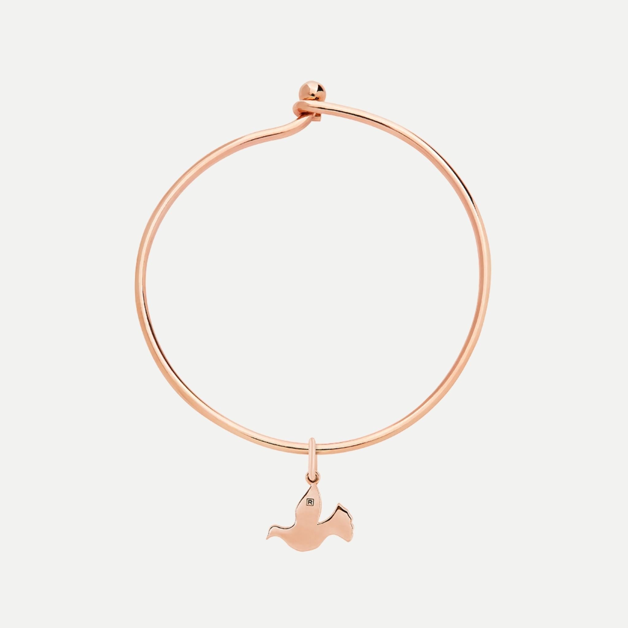 Rose Gold Vermeil Bangle and Dove Set Recognised