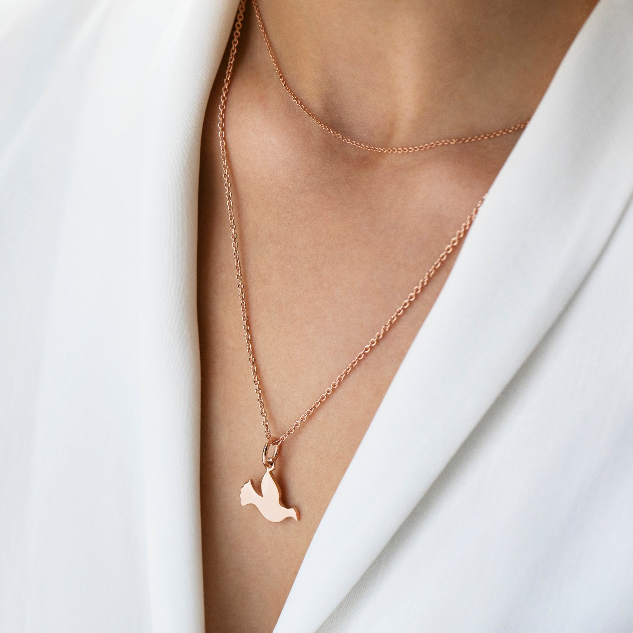 Rose Gold Vermeil Dove Popon Recognised