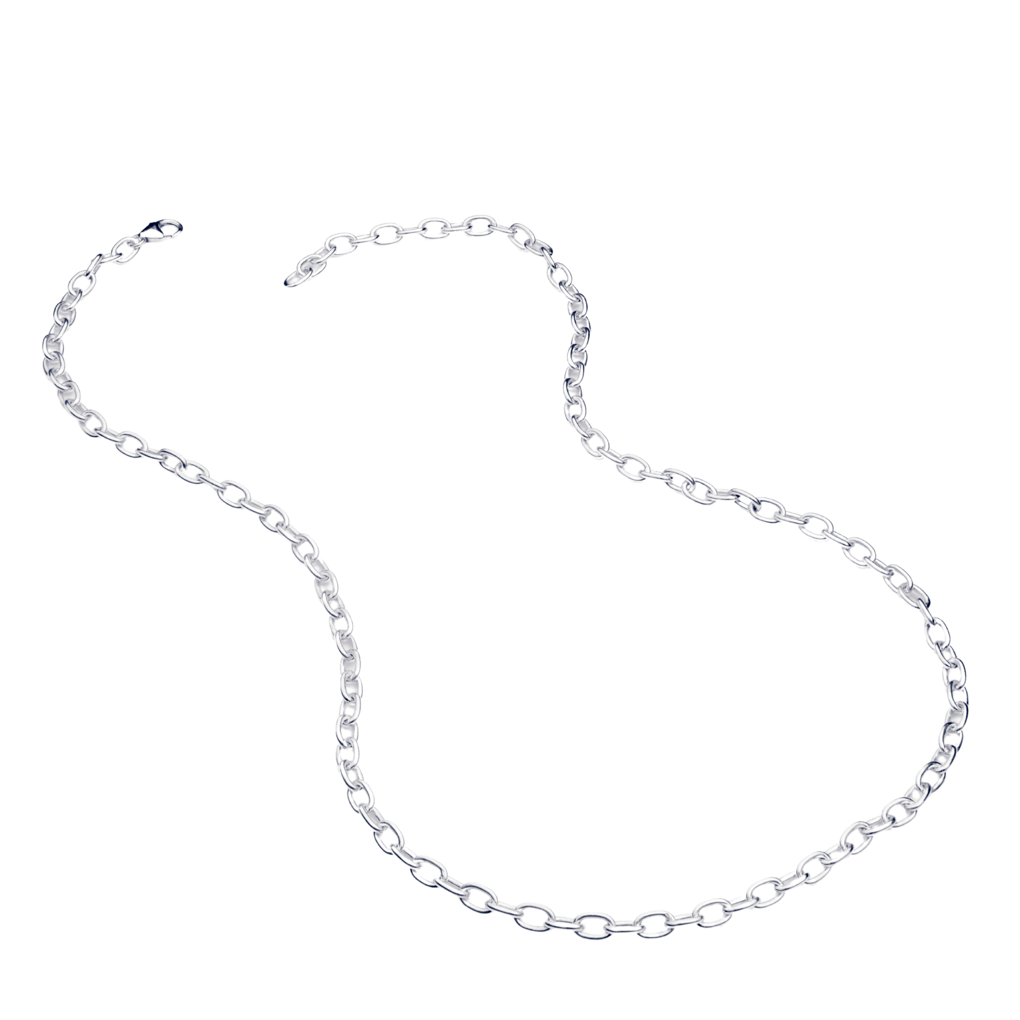 Silver Chunky Cable Chain Necklace Ethical Handcrafted Jewellery