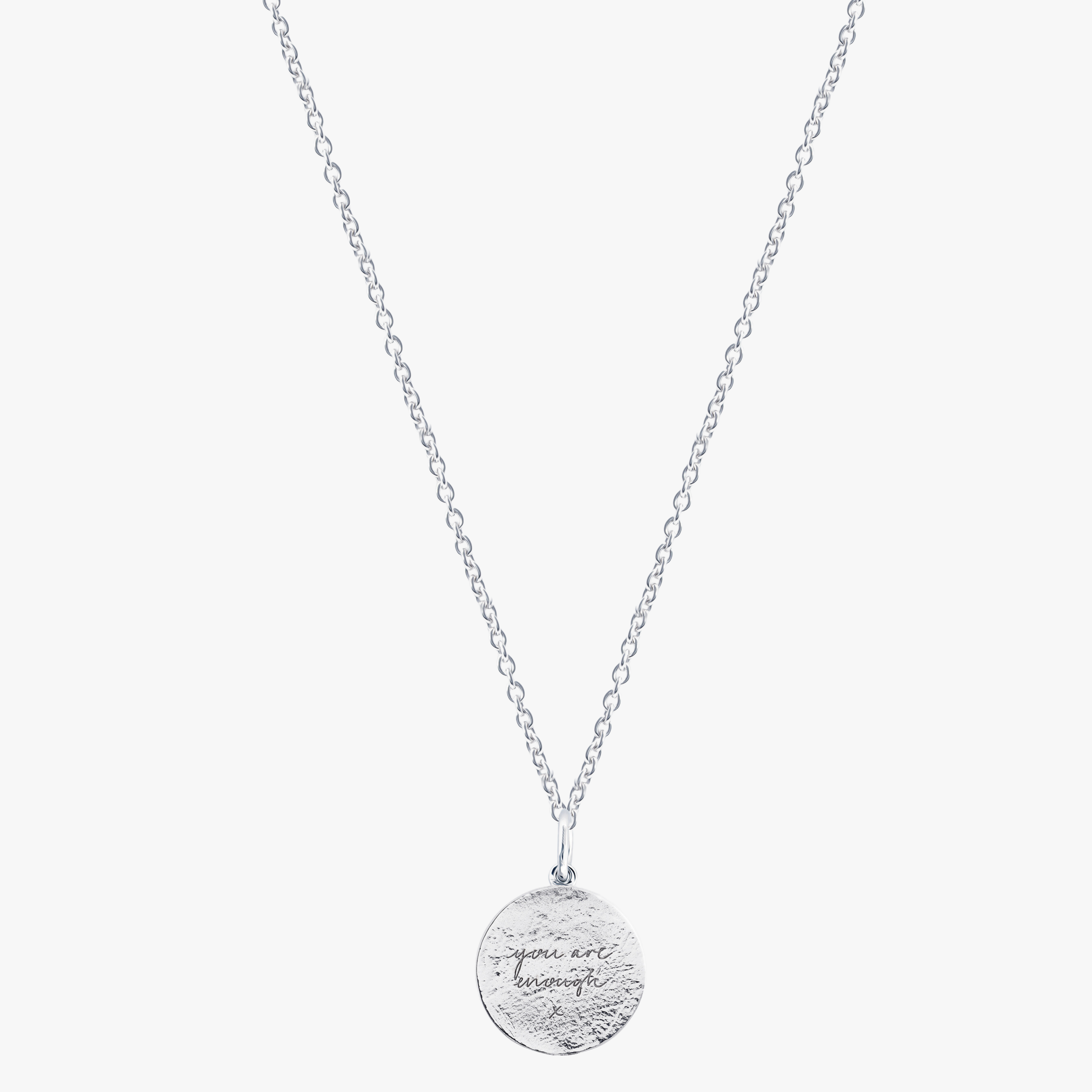 Silver Thick Chain and You Are Enough Popon® Recognised