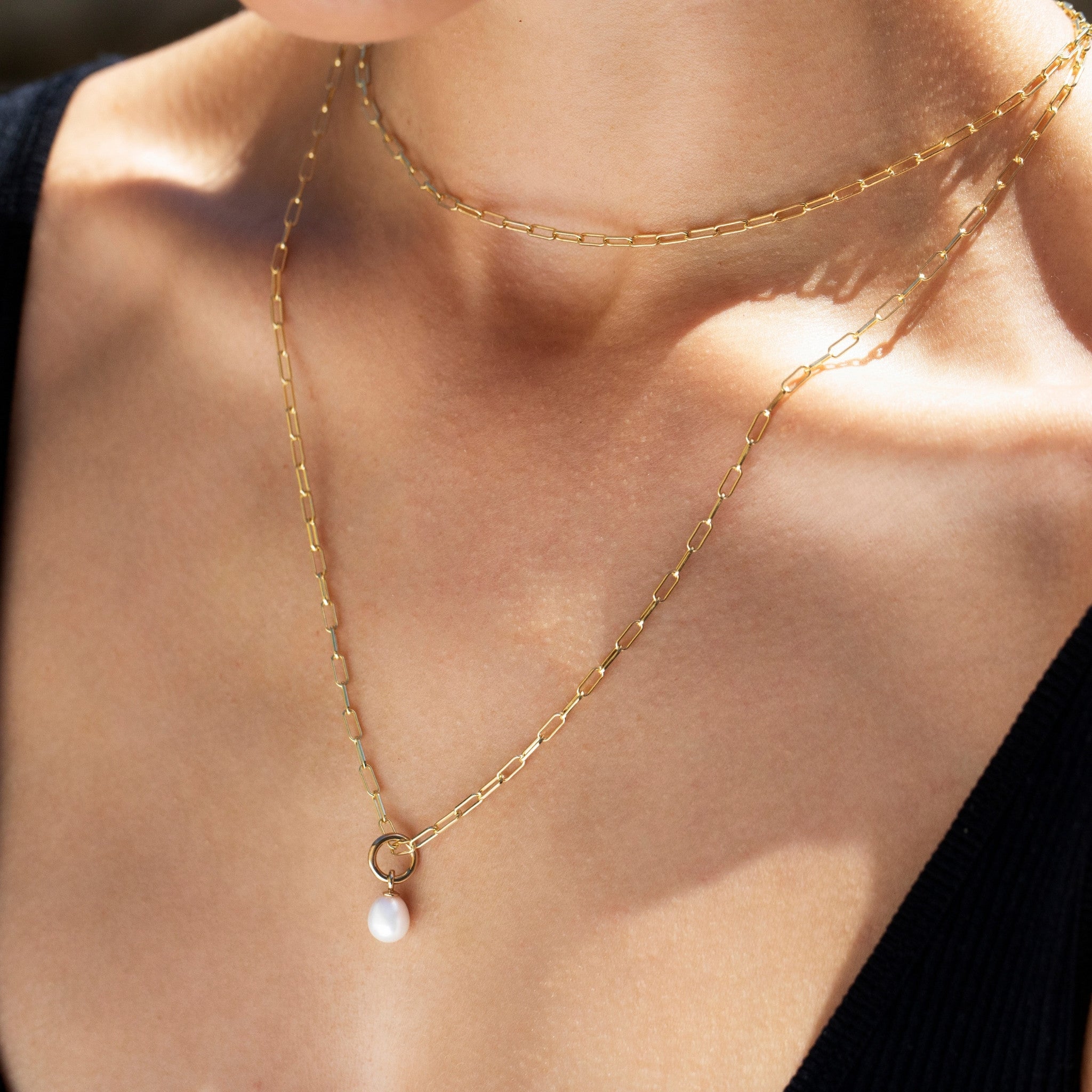 Gold Paperclip Chain Necklace Recognised