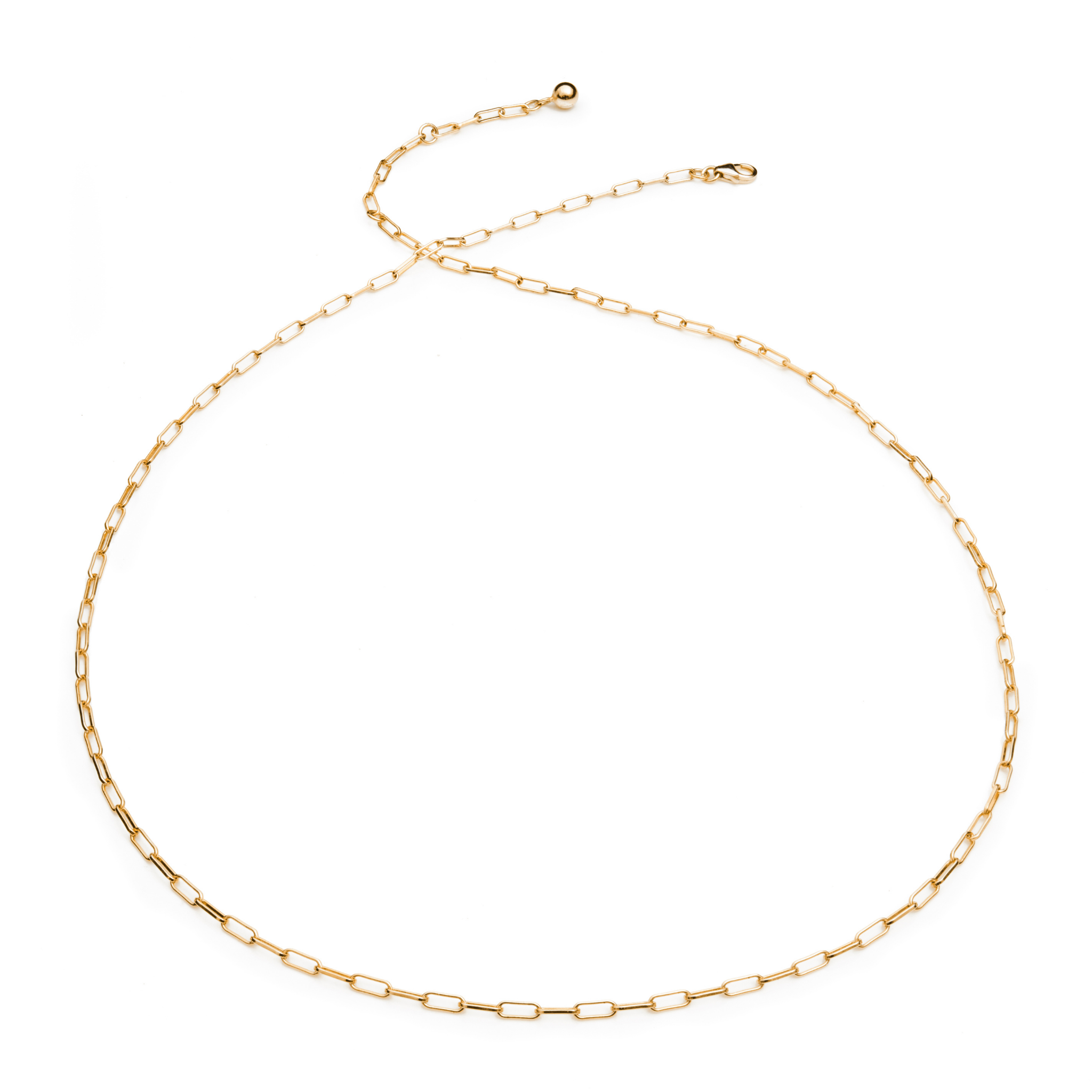 Gold Paperclip Chain Necklace Recognised