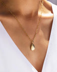 Gold Paperclip Chain and Gold Hammered Pebble Set Recognised