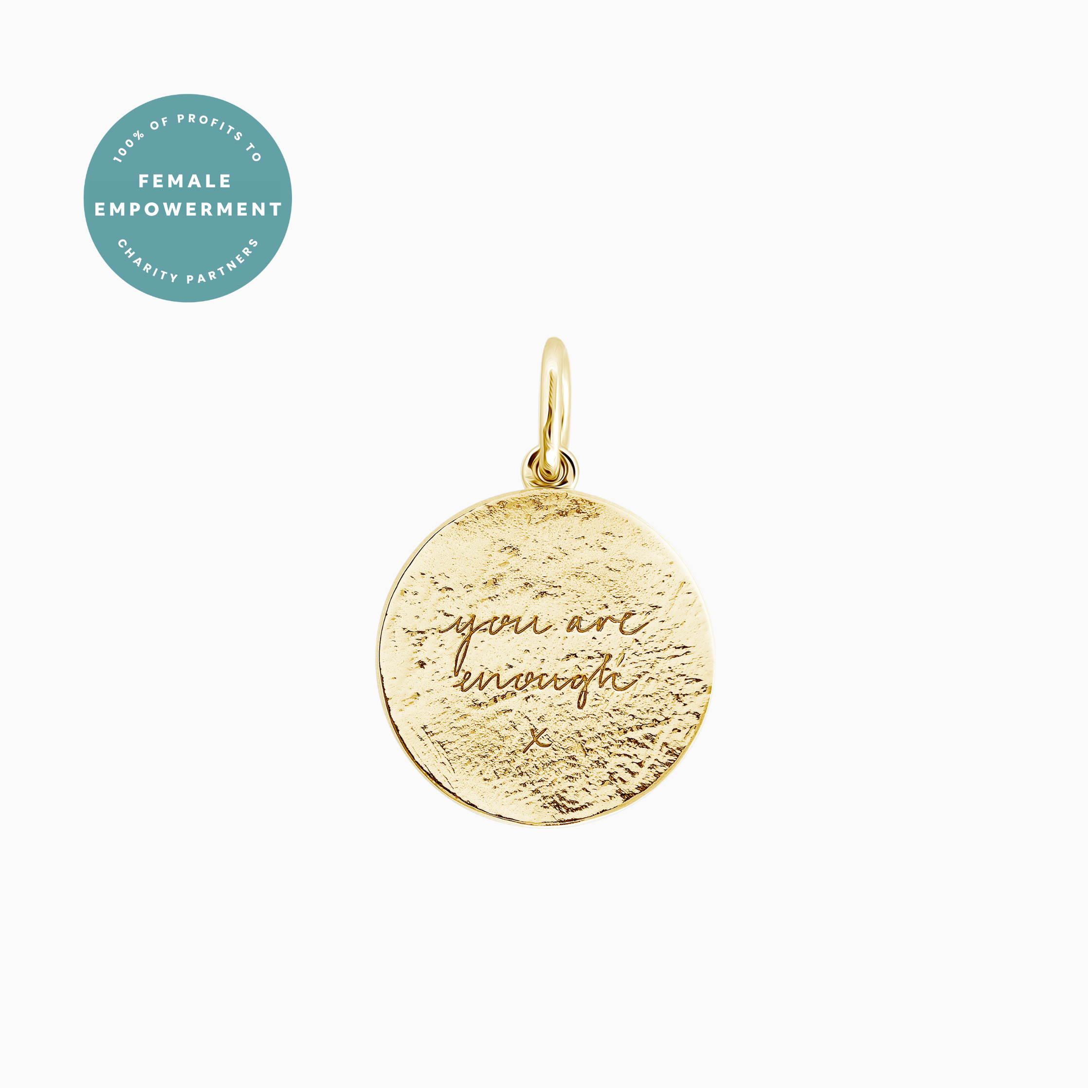 Gold Textured You Are Enough Popon® Recognised