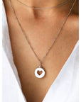 Recognised Silver Heart Popon Pendant and Bobble Chain Necklace Recognised