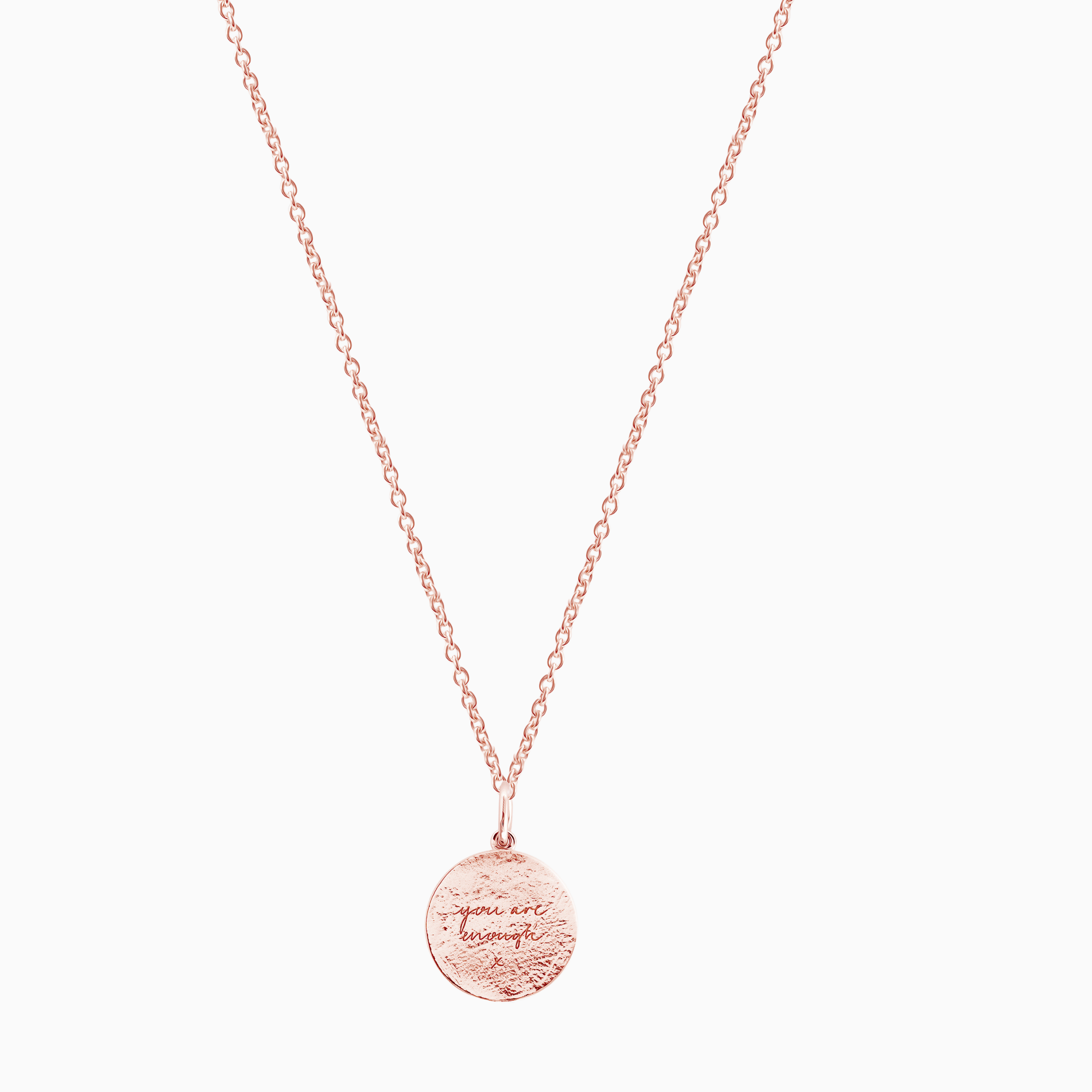 Rose Gold Textured You Are Enough Popon® Recognised