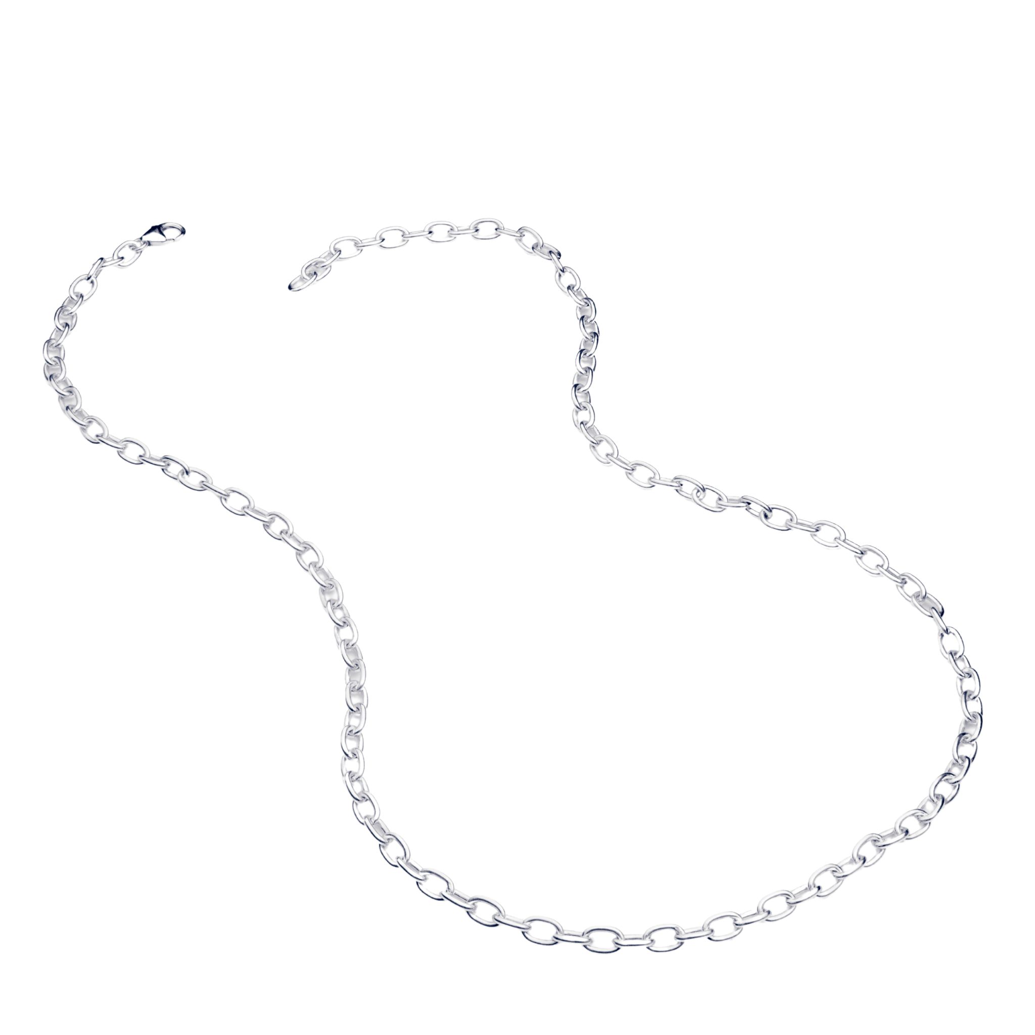 Silver Chunky Cable Chain Necklace Recognised