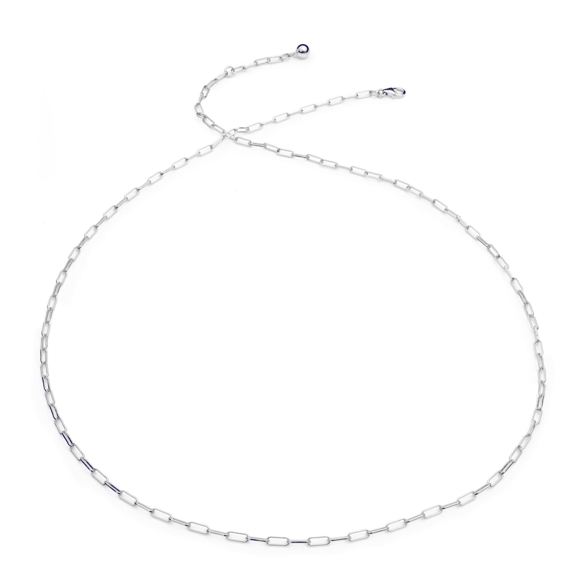 Silver Paperclip Chain Necklace Recognised