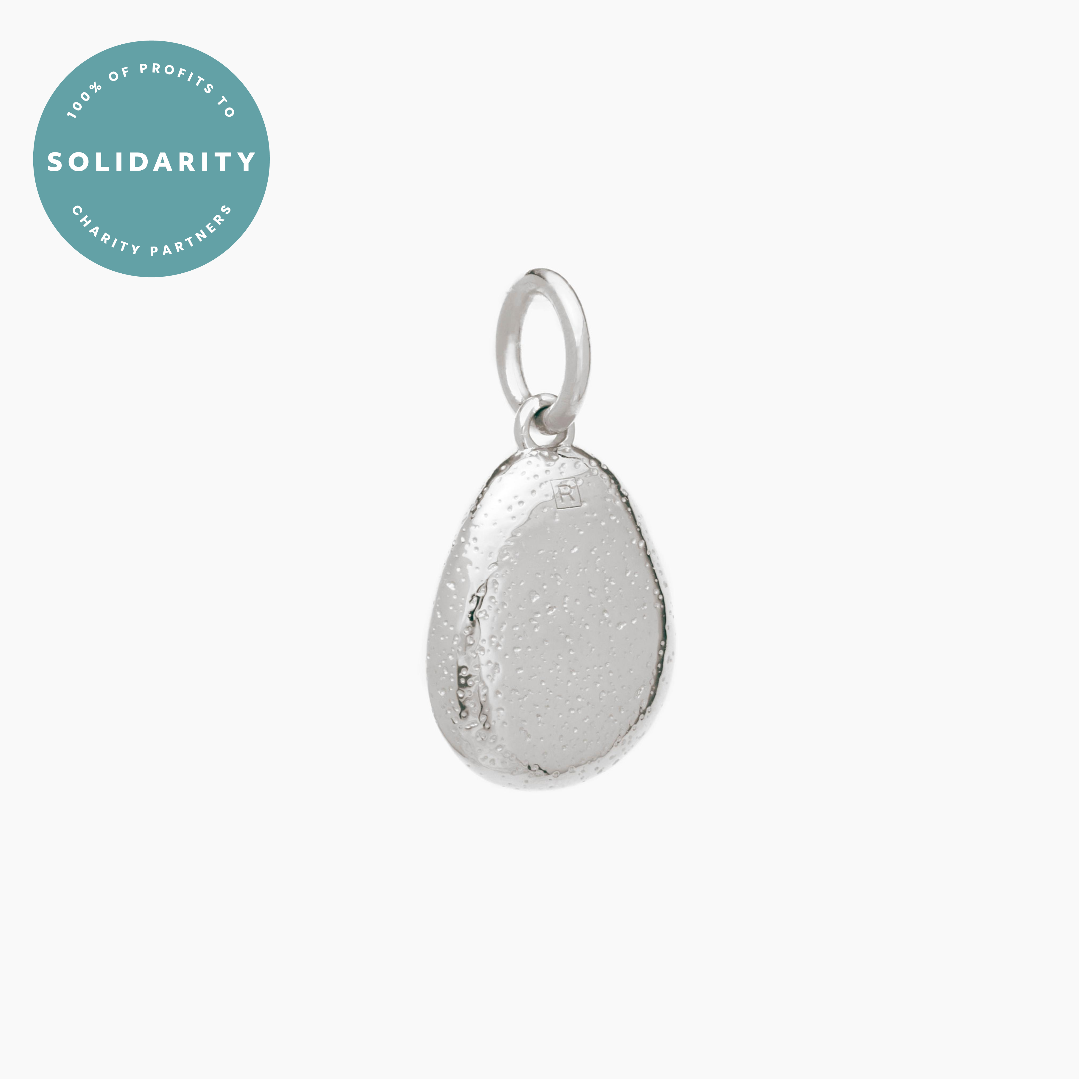 Silver Textured Pebble Popon Recognised