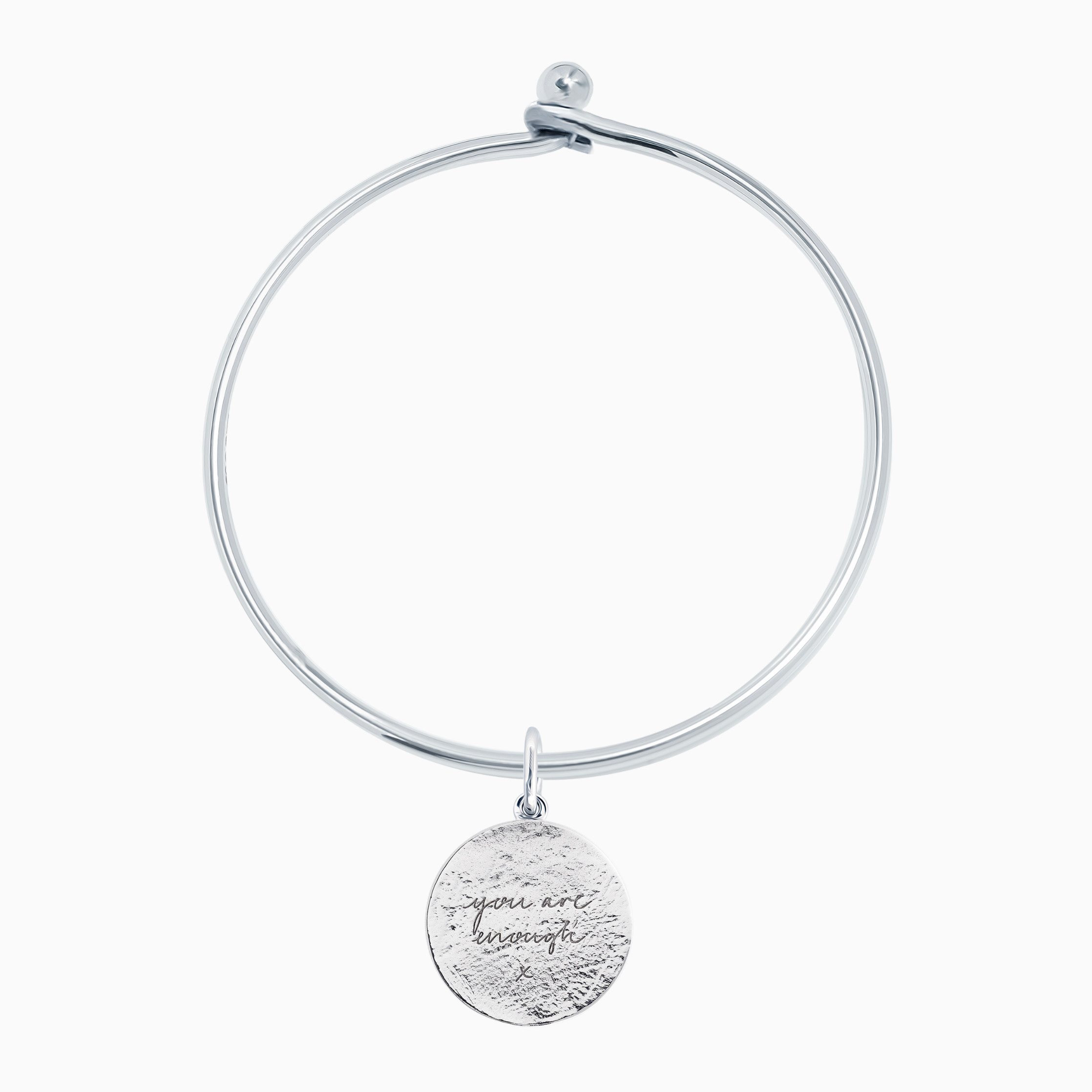 Silver Textured You Are Enough Popon® Recognised