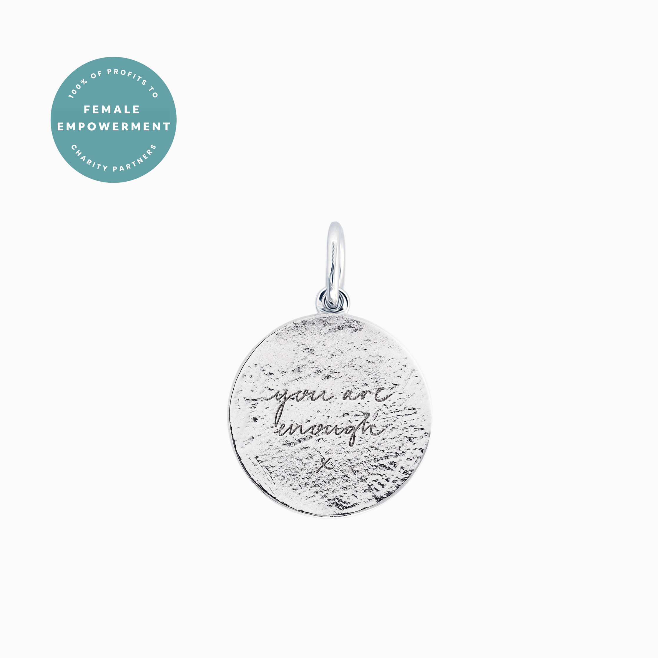Silver Textured You Are Enough Popon® Recognised