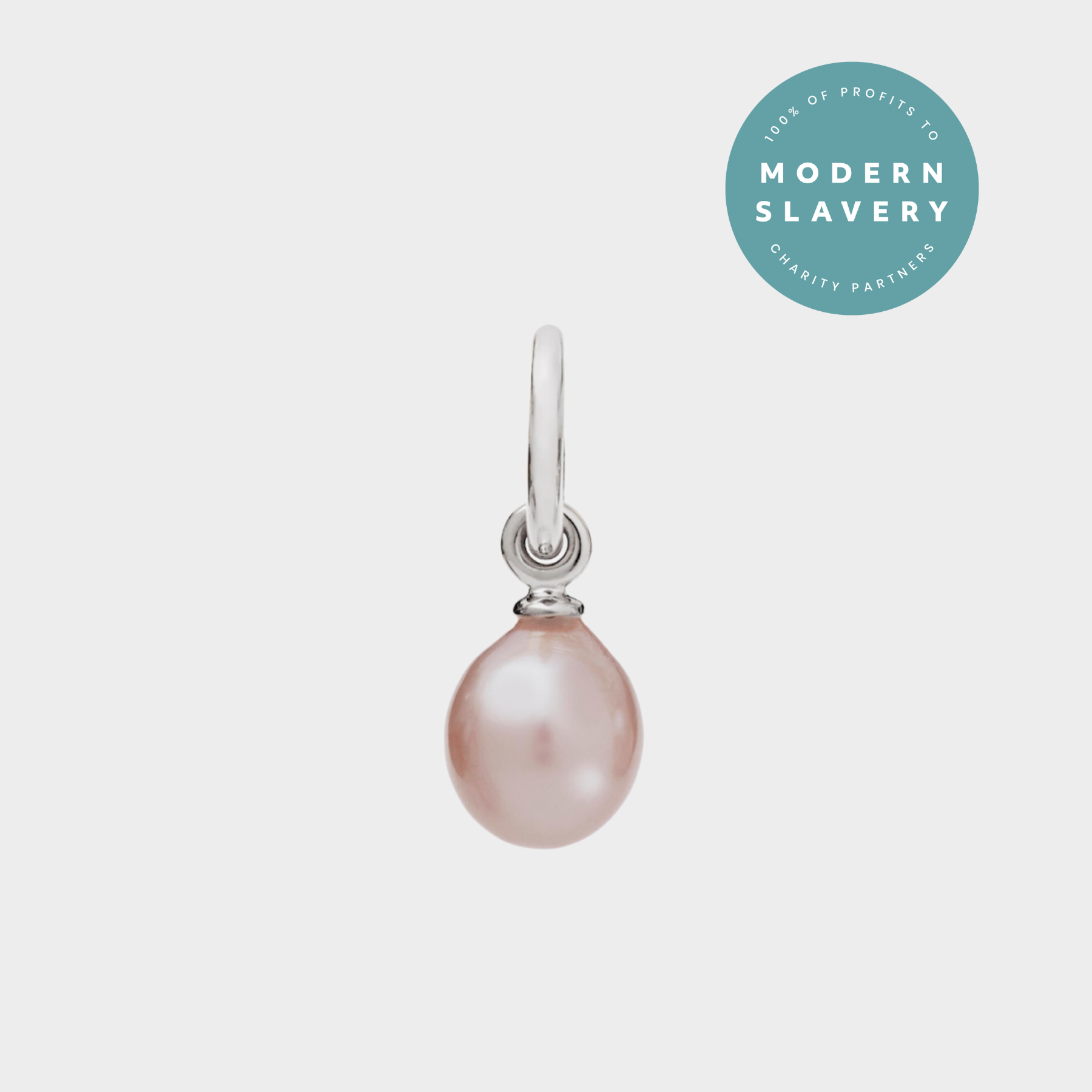 Sterling Silver Earrings with Hope Pearl Popons® Recognised