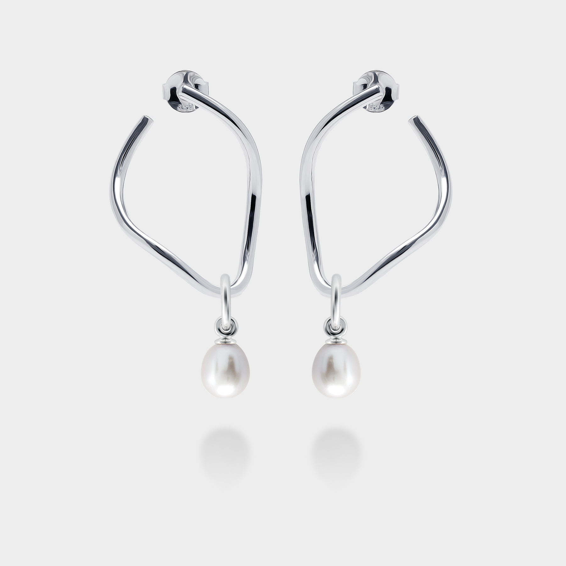 Sterling Silver Earrings with Justice Pearl Popons® Recognised
